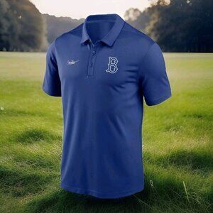 NIKE MLB BROOKLYN DODGERS COOPERSTOWN COLLECTION DRI FIT POLO - MEN'S SIZE M
